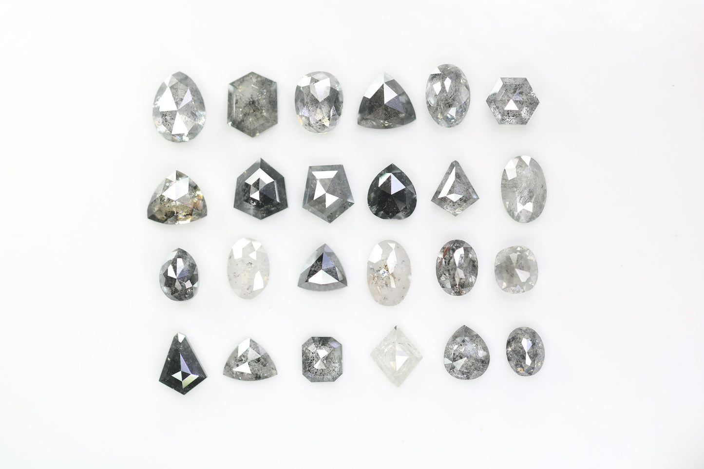 Unique Salt and Pepper Diamond | Mixed Shape Natural Loose Diamonds for Earrings & Wedding Rings | Perfect Gift for Necklaces