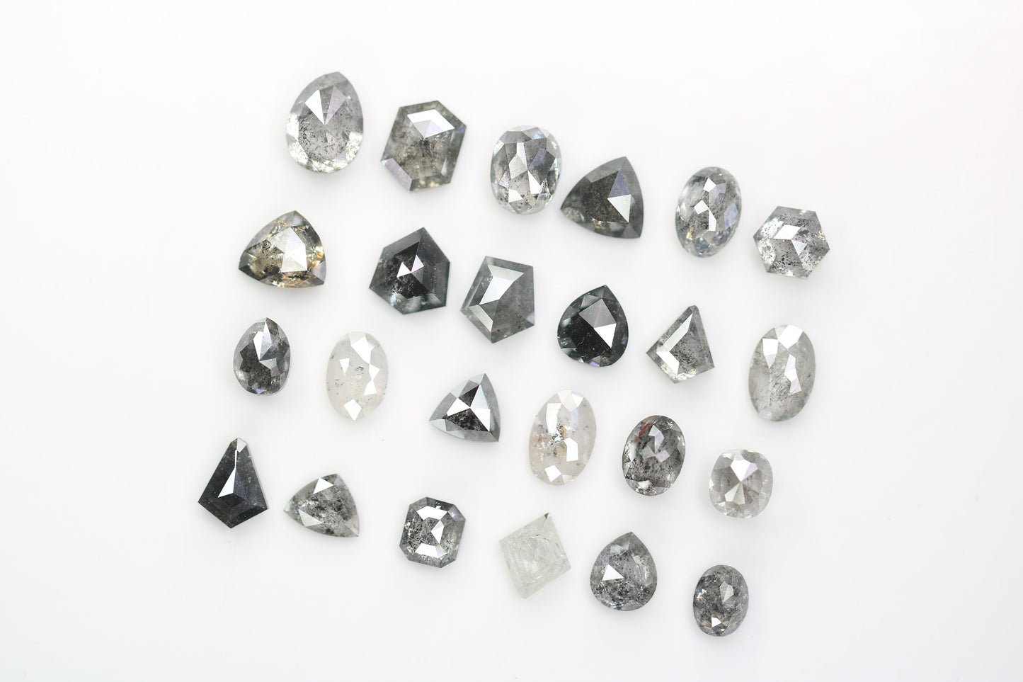 Unique Salt and Pepper Diamond | Mixed Shape Natural Loose Diamonds for Earrings & Wedding Rings | Perfect Gift for Necklaces