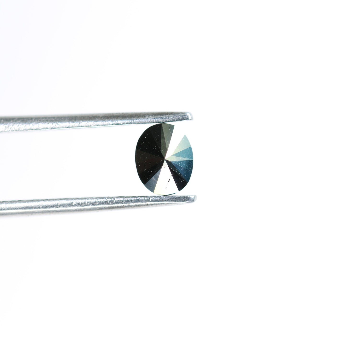 0.44 CT Oval Rustic Black Diamond | Wedding Gift, Engagement Gift, Gift for Wife | Natural Black Diamond for Gold Ring