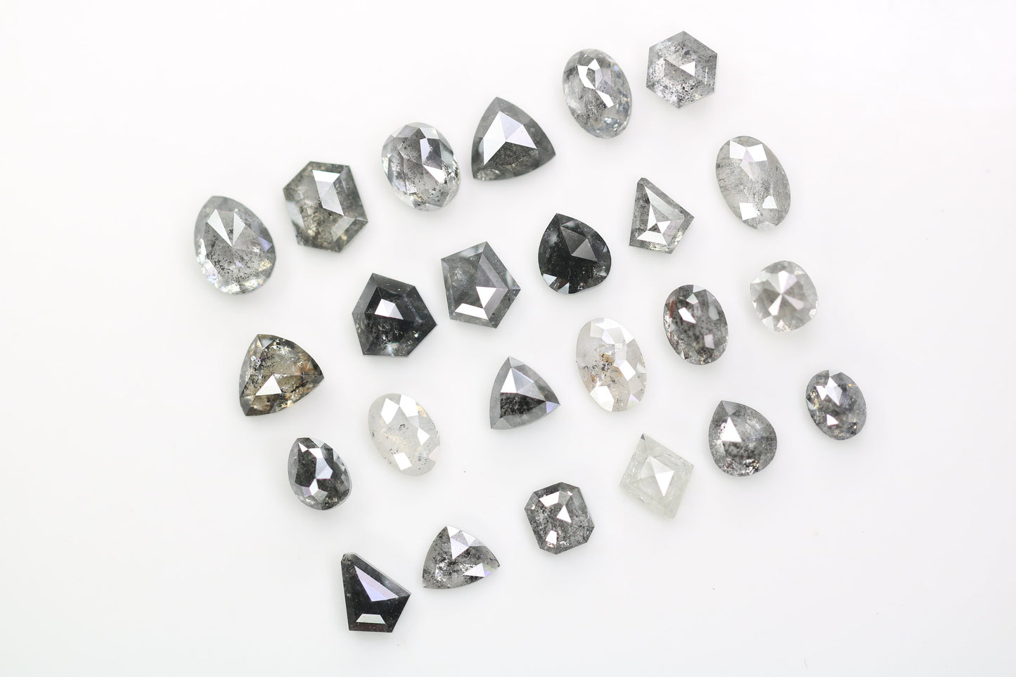 Unique Salt and Pepper Diamond | Mixed Shape Natural Loose Diamonds for Earrings & Wedding Rings | Perfect Gift for Necklaces