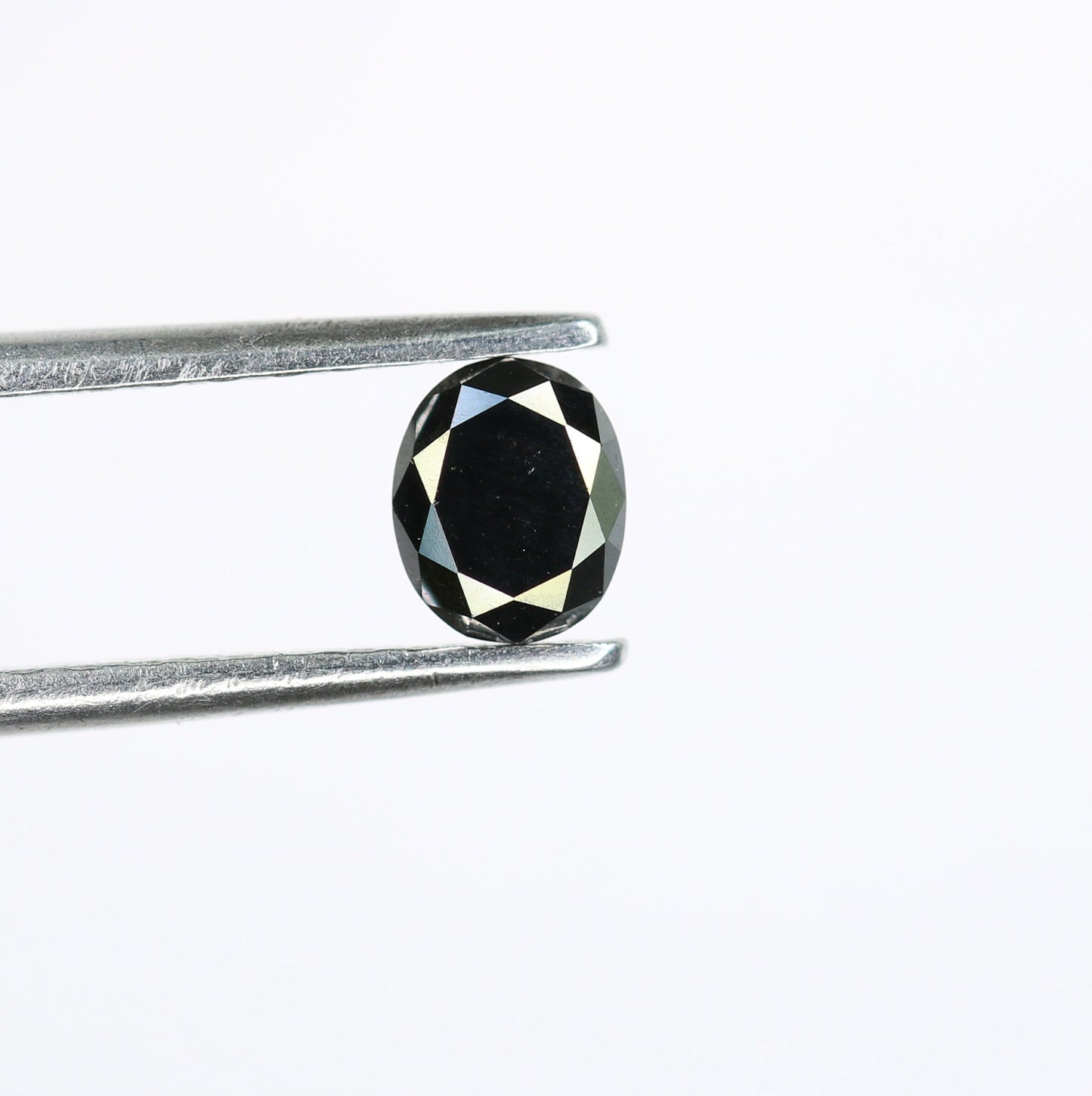 0.49 CT Natural Oval Black Diamond | Engagement Ring Stone | Anniversary Gift | Wedding Gift for Gold Ring