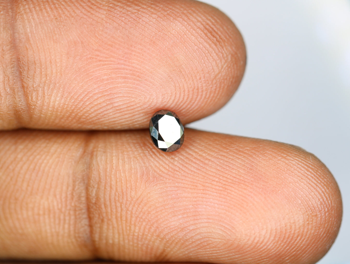 0.49 CT Natural Oval Black Diamond | Engagement Ring Stone | Anniversary Gift | Wedding Gift for Gold Ring