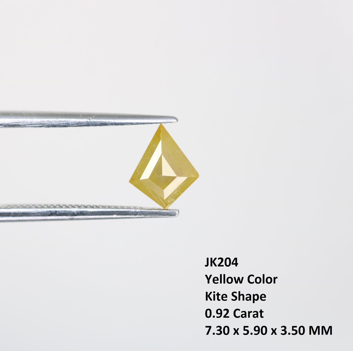 0.92 CT Shape Salt and Pepper Kite Shape - Natural Kite shape Loose Diamond -For 14k Gold Jewelry - Christmas Gift - LABORDAY Offer