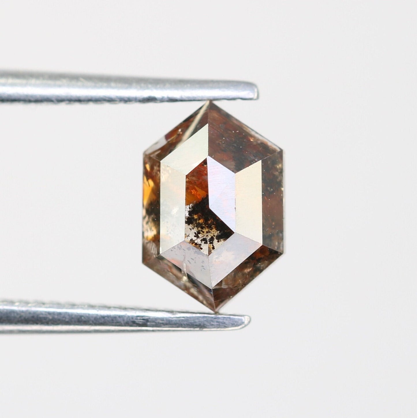 0.92 CT Natural Loose Hexagon - Salt and Pepper Hexagon For Rings - Rings Gifts For Wedding - Fancy Gift for Her - Handmade Diamond