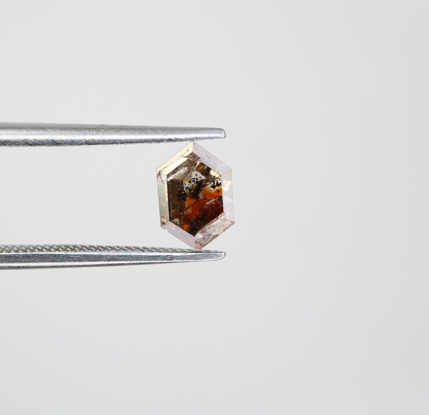 0.92 CT Natural Loose Hexagon - Salt and Pepper Hexagon For Rings - Rings Gifts For Wedding - Fancy Gift for Her - Handmade Diamond