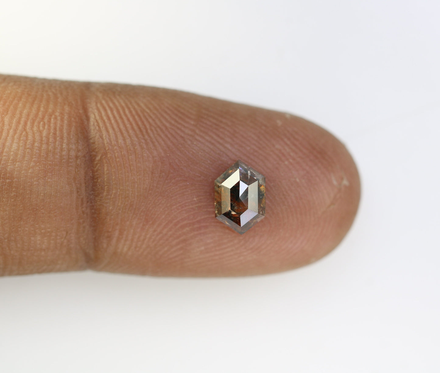 0.92 CT Natural Loose Hexagon - Salt and Pepper Hexagon For Rings - Rings Gifts For Wedding - Fancy Gift for Her - Handmade Diamond