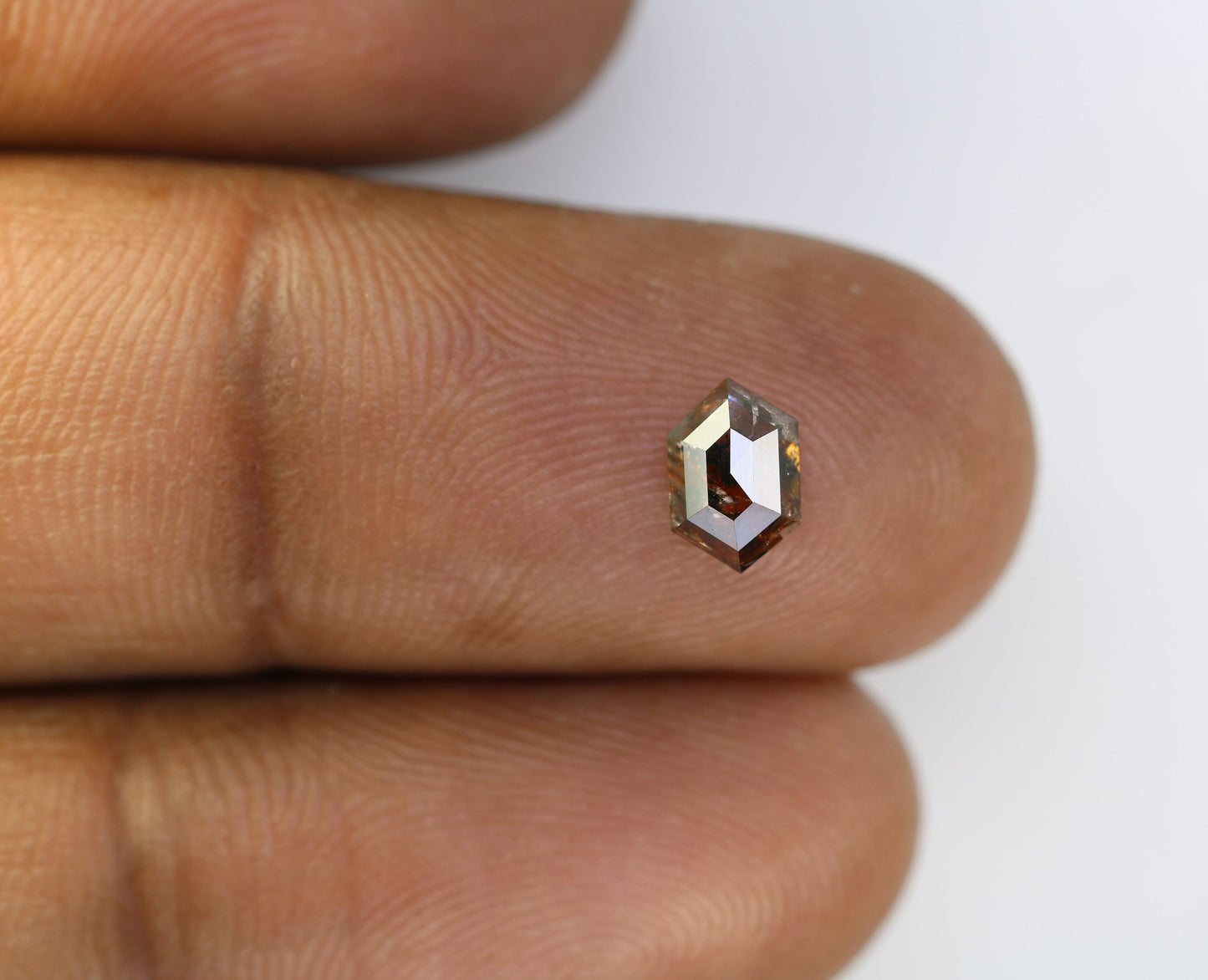 0.92 CT Natural Loose Hexagon - Salt and Pepper Hexagon For Rings - Rings Gifts For Wedding - Fancy Gift for Her - Handmade Diamond