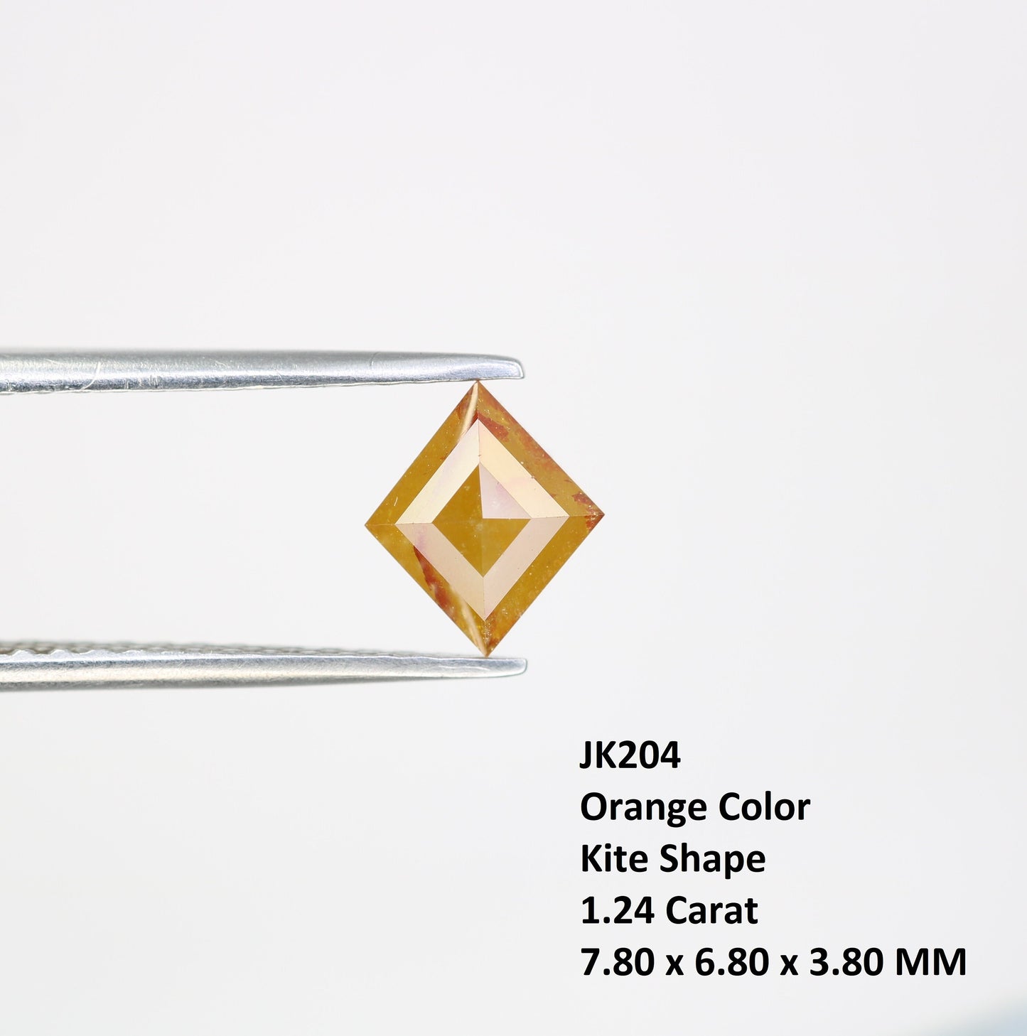 1.24 CT Shape Salt and Pepper Kite Shape - Natural Kite shape Loose Diamond -For 14k Gold Jewelry - Christmas Gift - LABORDAY Offer