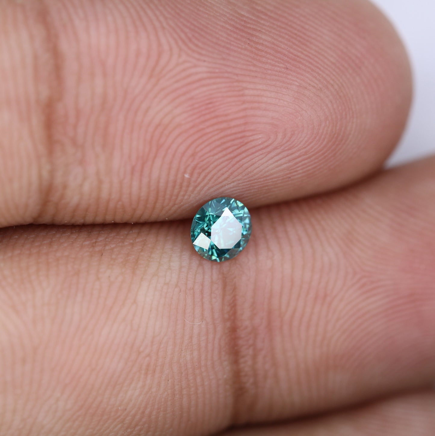 0.35 CT Round Brilliant Cut Loose Fancy Blue Diamond | Ideal for Engagement Rings and Gold Jewelry | High-Quality Loose Gemstone