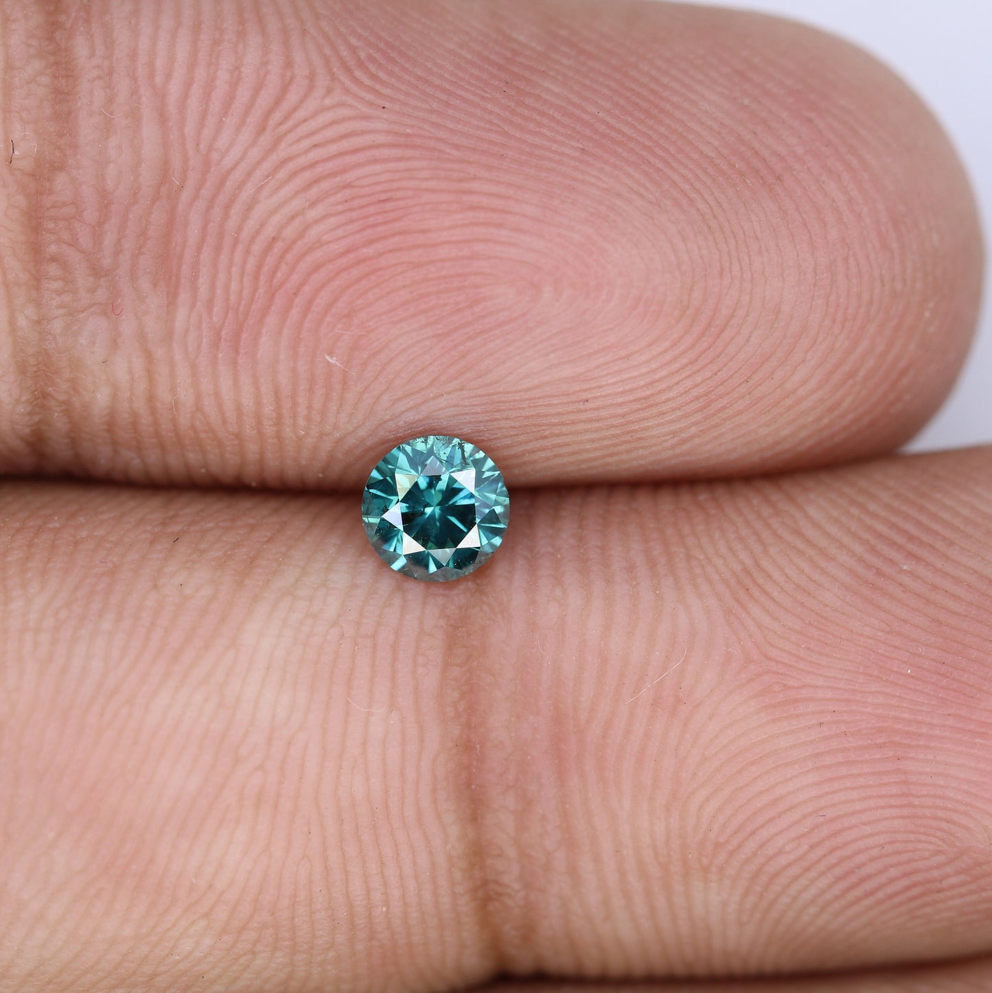 0.35 CT Round Brilliant Cut Loose Fancy Blue Diamond | Ideal for Engagement Rings and Gold Jewelry | High-Quality Loose Gemstone