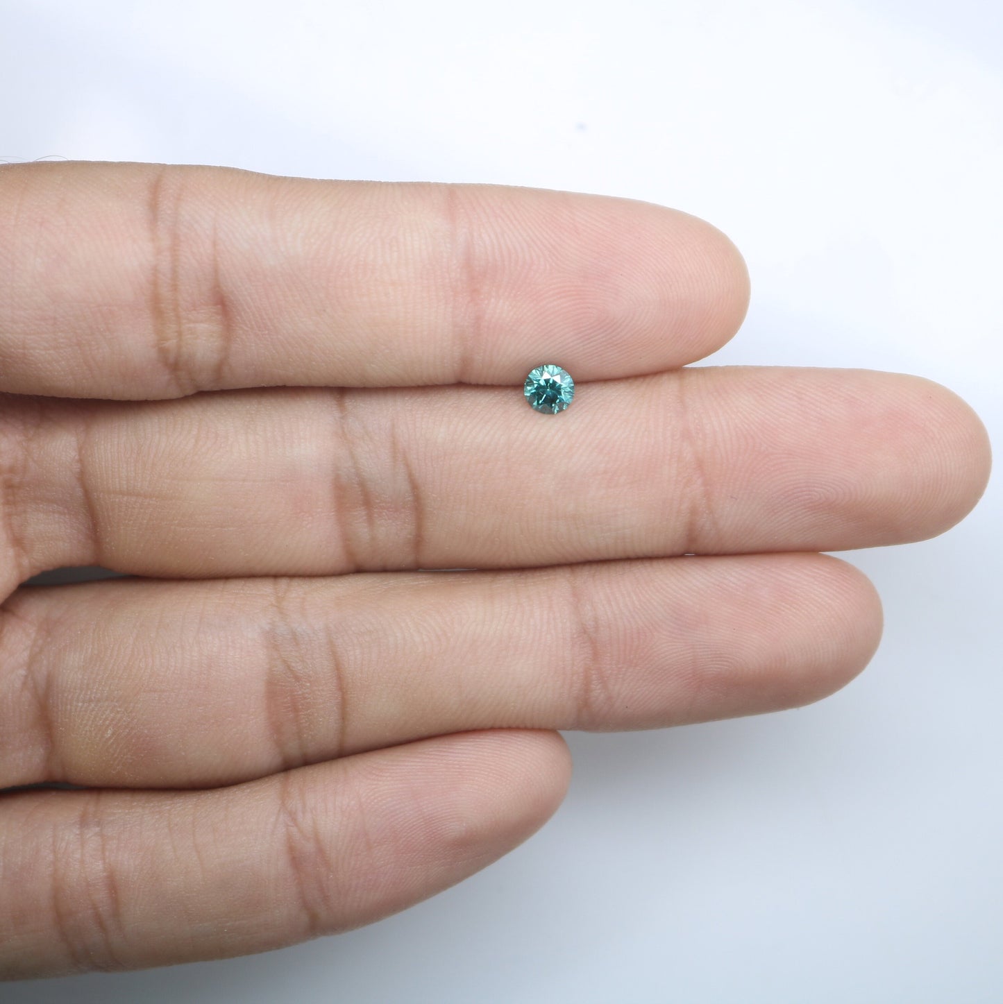 0.35 CT Round Brilliant Cut Loose Fancy Blue Diamond | Ideal for Engagement Rings and Gold Jewelry | High-Quality Loose Gemstone