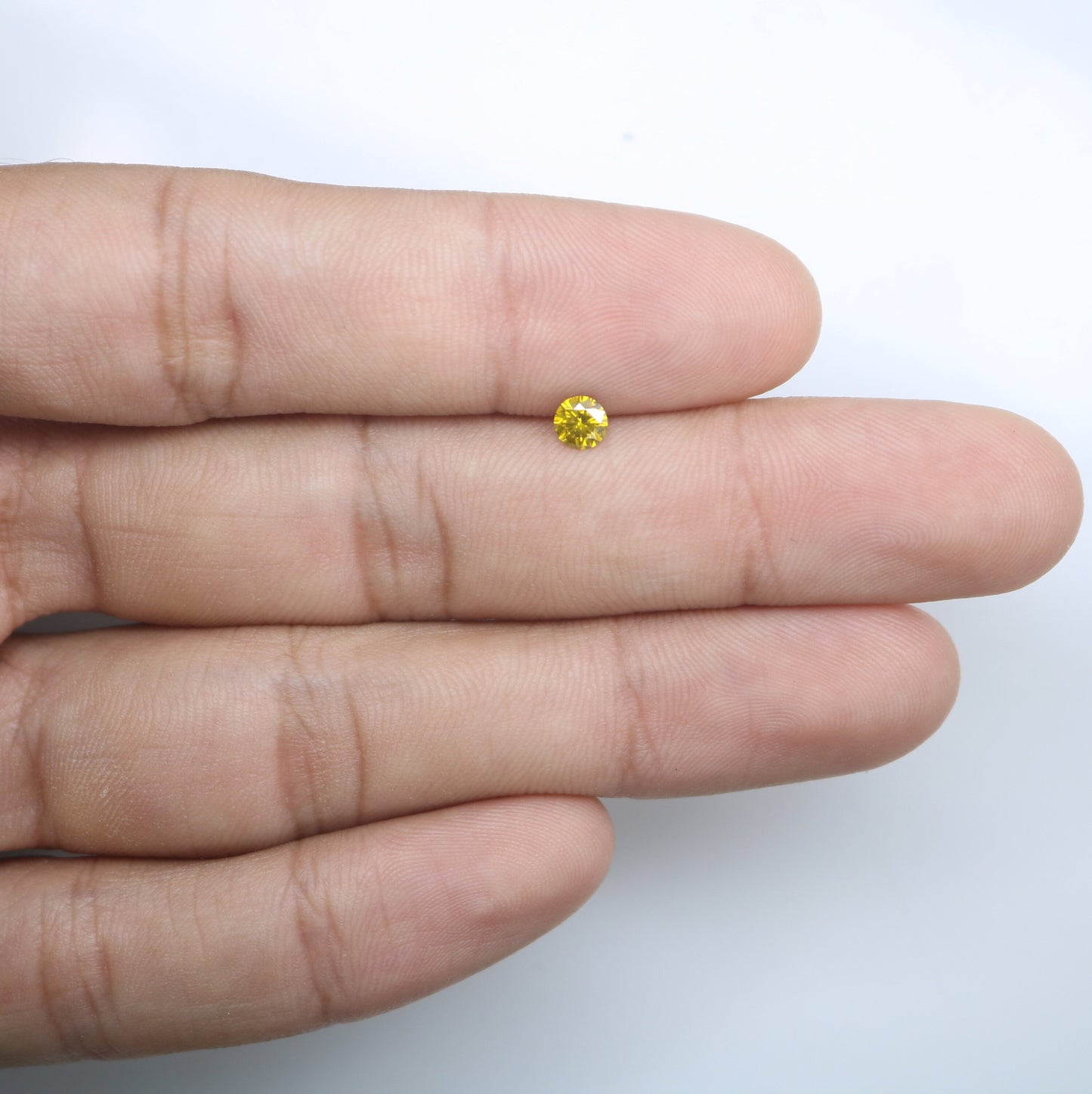 0.31 CT Fancy Yellow Round Brilliant Cut Loose Polished Diamond | Perfect for Rings, Earrings, and Jewelry Making | High-Quality Gemstone