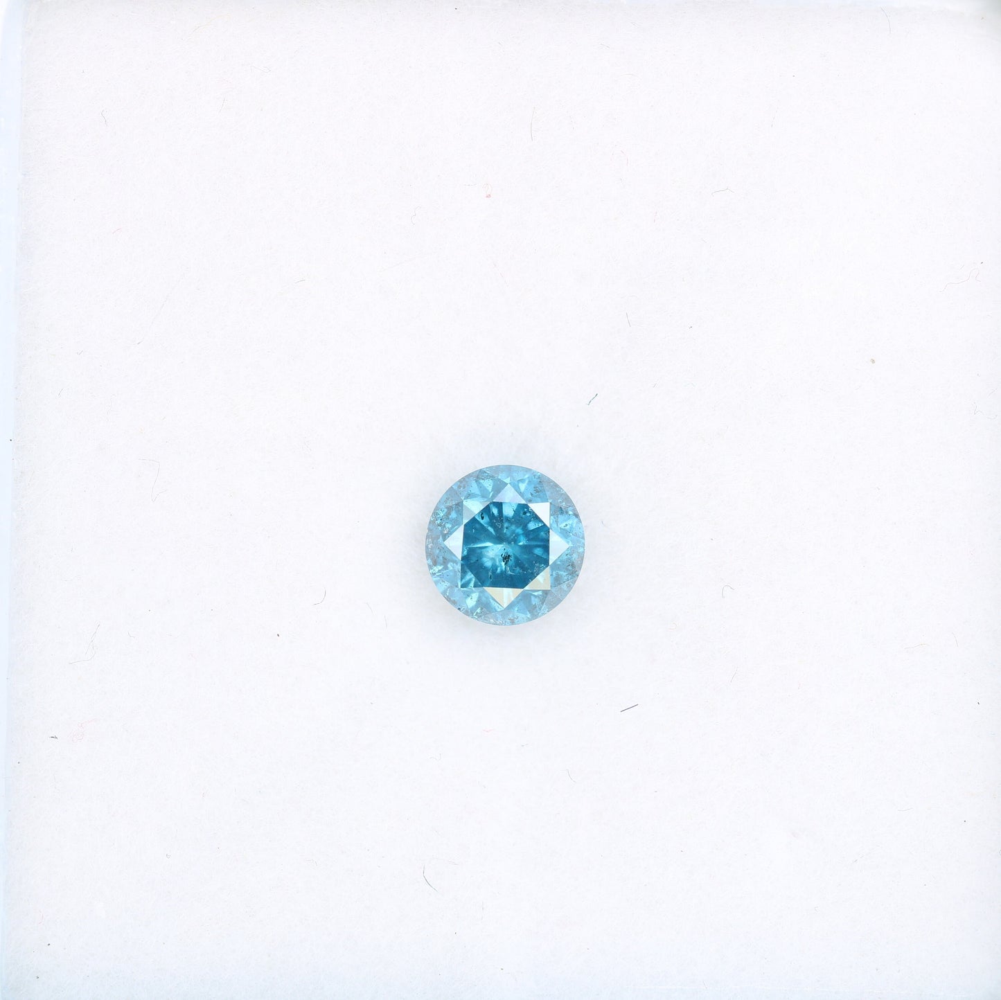 0.63 CT Fancy Blue Round Brilliant Cut Polished Diamond | Ideal for Designer Engagement Jewelry, Gold Rings | High-Quality Loose Gemstone