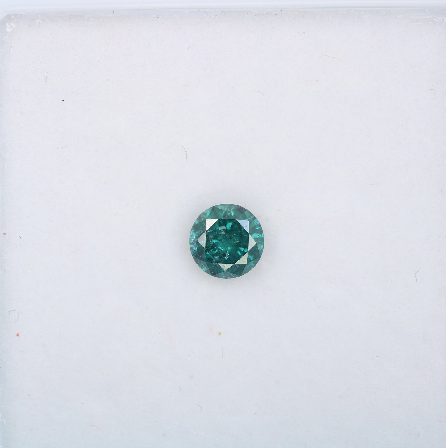0.61 CT Rustic Polished Green Diamond | Brilliant Cut Green Diamond for Eternity Bands and Gold Rings | High-Quality Loose Gemstone