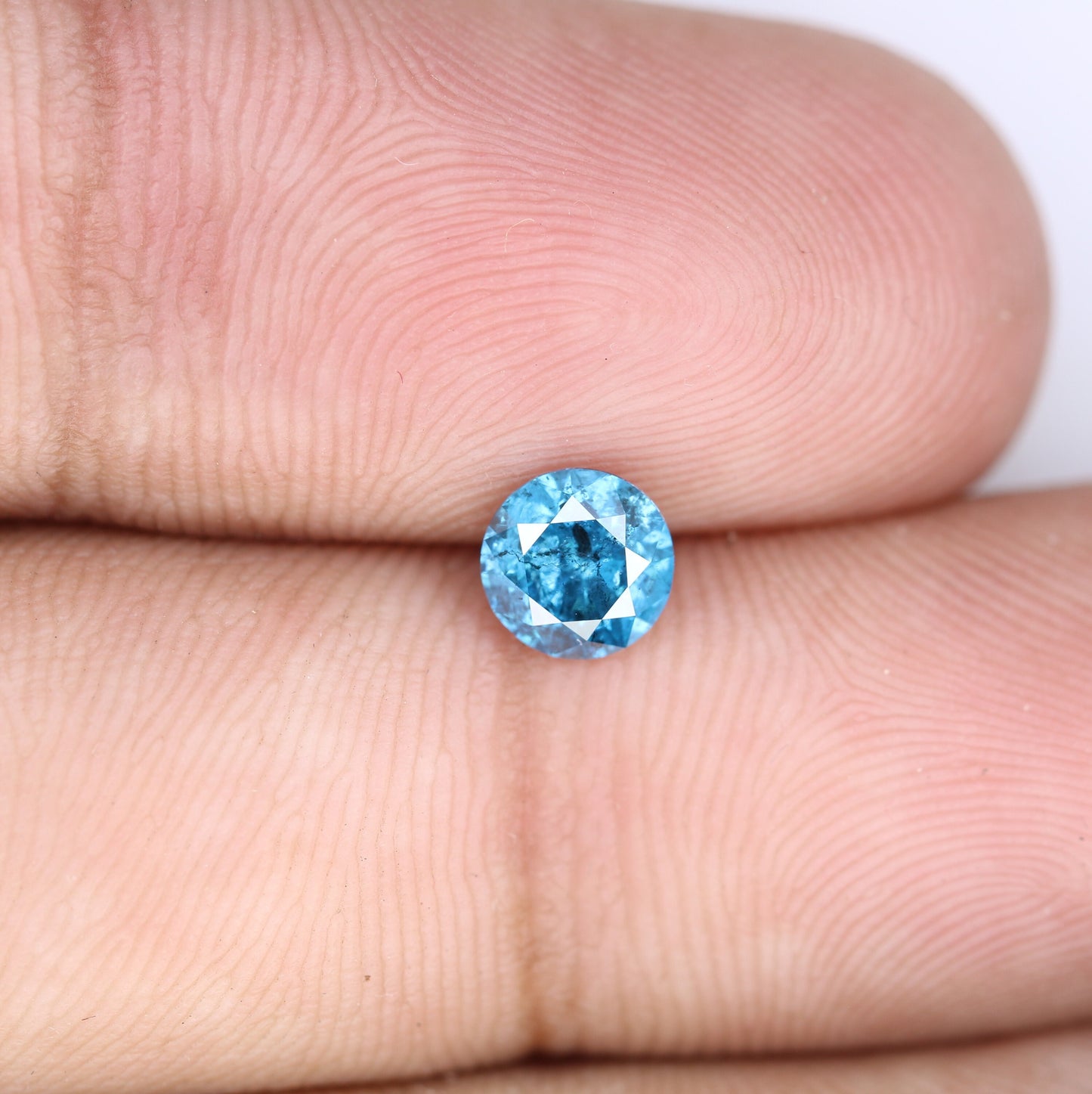 0.72 CT Blue Round Brilliant Cut Galaxy Fancy Diamond | Ideal for Wedding Rings and Gold Jewelry | High-Quality Loose Gemstone