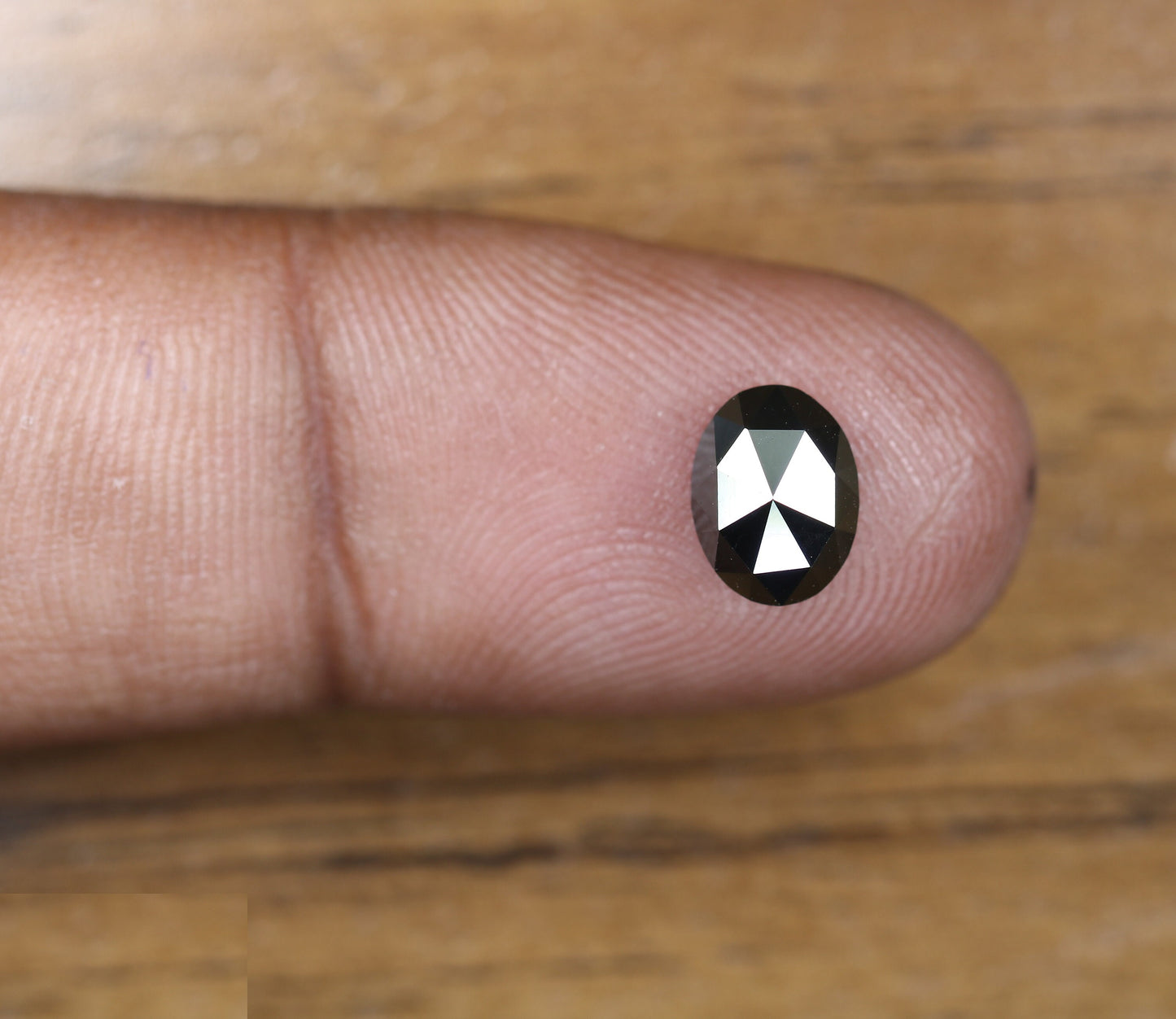 1.46 CT Oval Black Galaxy Diamond | Natural Loose Gemstone for Promise Ring, Gift for Her, Jewelry Making