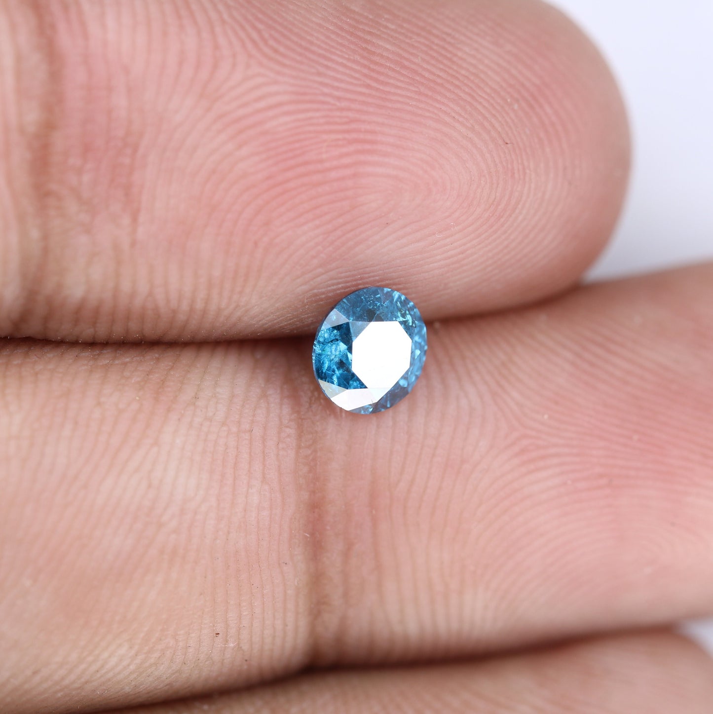 0.72 CT Blue Round Brilliant Cut Galaxy Fancy Diamond | Ideal for Wedding Rings and Gold Jewelry | High-Quality Loose Gemstone
