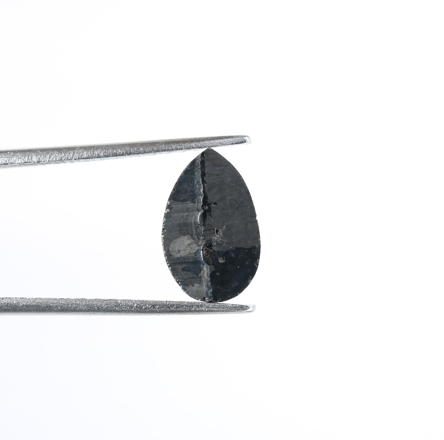 1.86 CT 7MM Fancy Black Pear Shape Diamond | Polished Loose Salt and Pepper Gem for Custom Designer Jewelry | Perfect for Rings, Necklaces