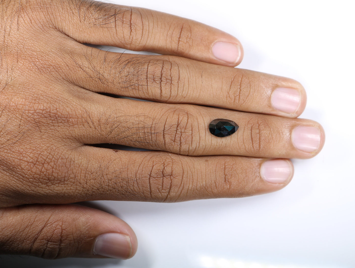 1.86 CT 7MM Fancy Black Pear Shape Diamond | Polished Loose Salt and Pepper Gem for Custom Designer Jewelry | Perfect for Rings, Necklaces
