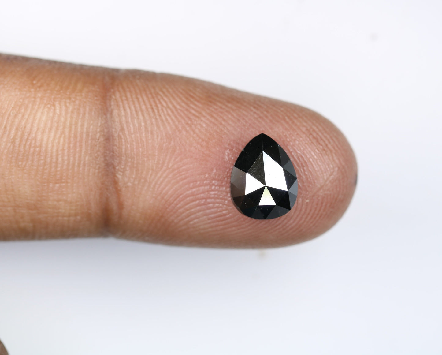 1.93 CT Natural Black Pear Cut Polished Diamond | Elegant Gem for Custom Engagement Ring | Unique Motherโs Day Gift