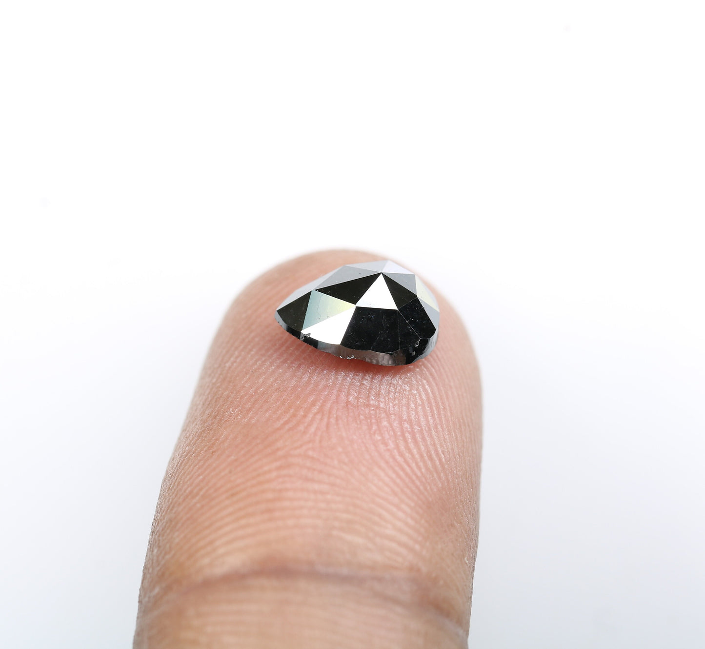 1.93 CT Natural Black Pear Cut Polished Diamond | Elegant Gem for Custom Engagement Ring | Unique Motherโs Day Gift