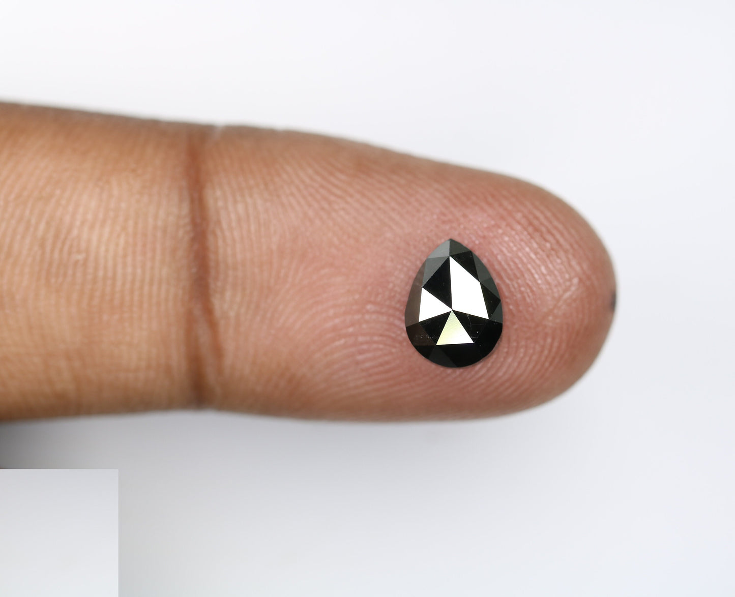 1.71 CT Rustic Pear Cut Black Fancy Diamond | Loose Gem for Custom Engagement Ring | Unique Gold Ring Accent |Ethical Natural Diamond Choice