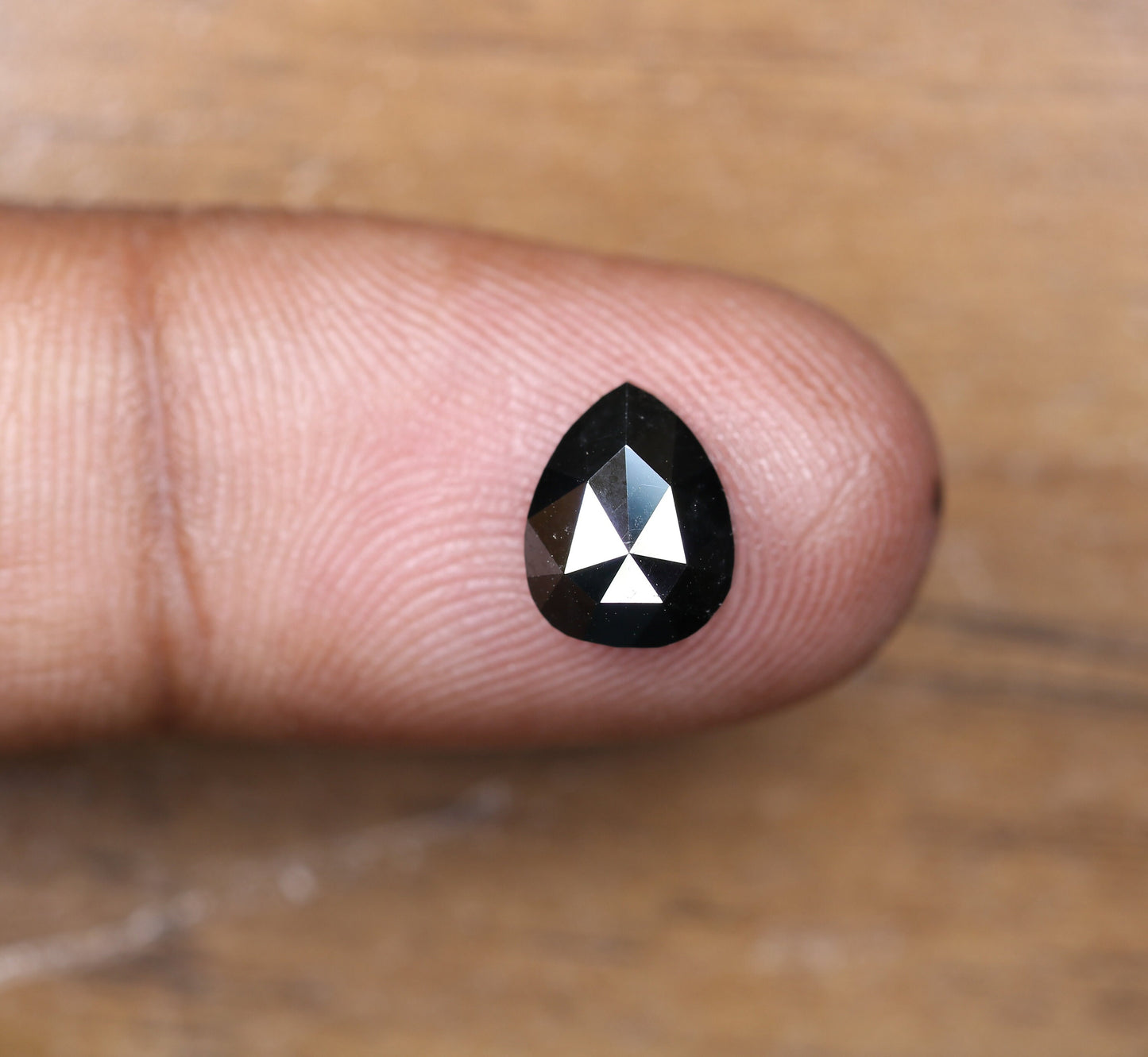 2.28 CT Pear Shape Black Fancy Diamond | Stunning Gem for Custom Engagement Ring | Unique Gold Ring Accent | Ethical Choice