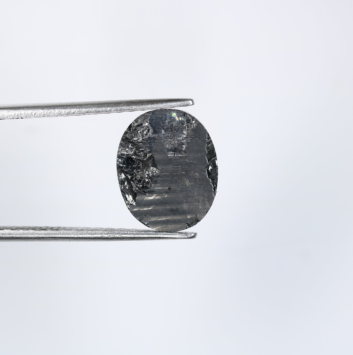 2.97 CT Polished Oval Cut Black Fancy Diamond | Loose Diamond for Engagement Ring, Gold Ring