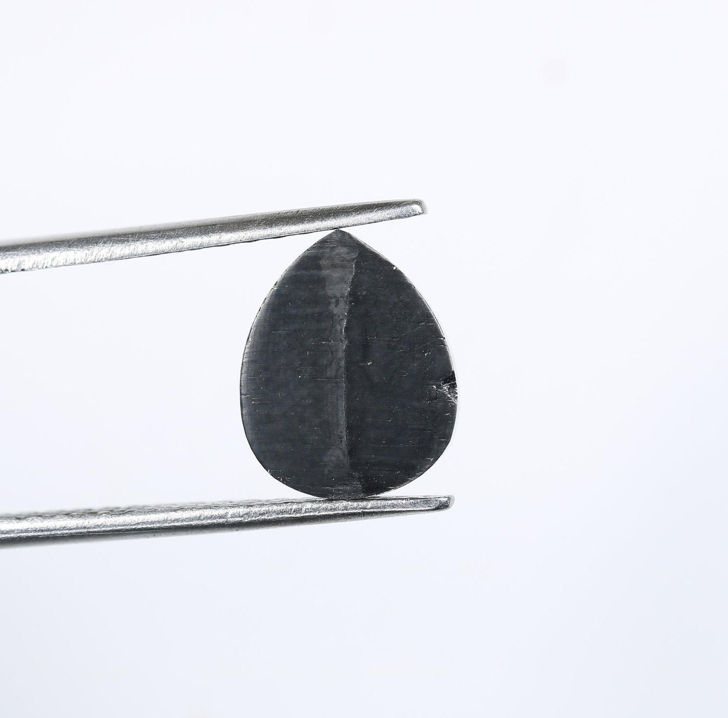 3.48 CT Heated Black Pear Shape Diamond | Natural Loose Gem for Unique Jewelry Designs | Salt and Pepper Accent for Fancy Creations