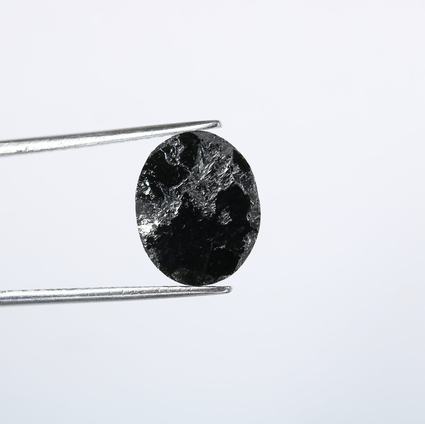 6.10 CT Oval Black Diamond | Fancy Oval Cut Polished Loose Natural Salt and Pepper Diamond for Ring, Necklace, Earrings