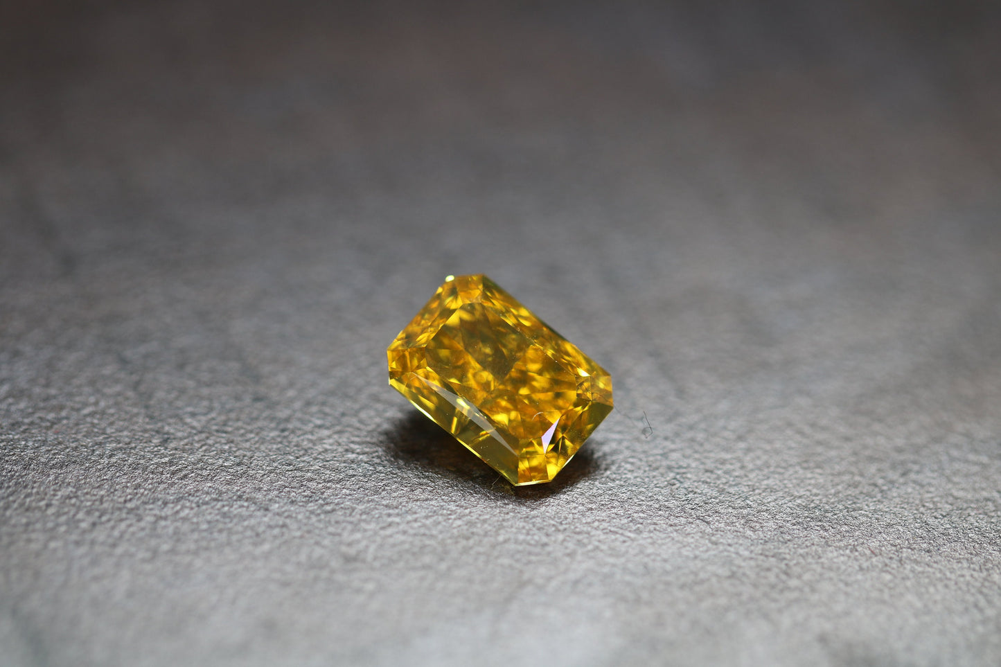 Lab-Created Fancy Intense Yellow Emerald Cut Diamond (3.34ct) - Lab-Grown Diamond -Certified, Ethical, Affordable