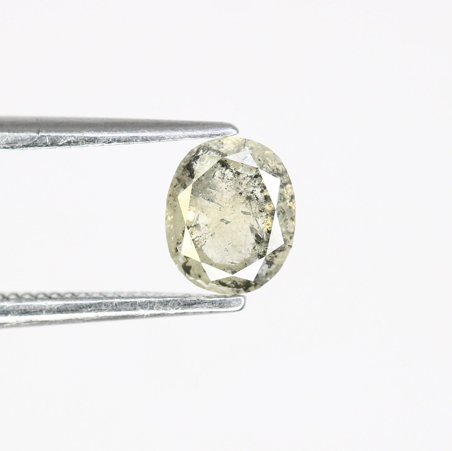 0.61 CT Elegant Salt and Pepper Oval Diamond | Perfect for Wedding Ring, Jewelry for Multiple Occasions, Gold Ring
