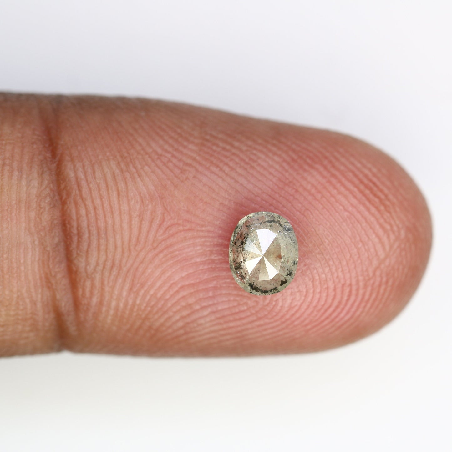 0.61 CT Elegant Salt and Pepper Oval Diamond | Perfect for Wedding Ring, Jewelry for Multiple Occasions, Gold Ring