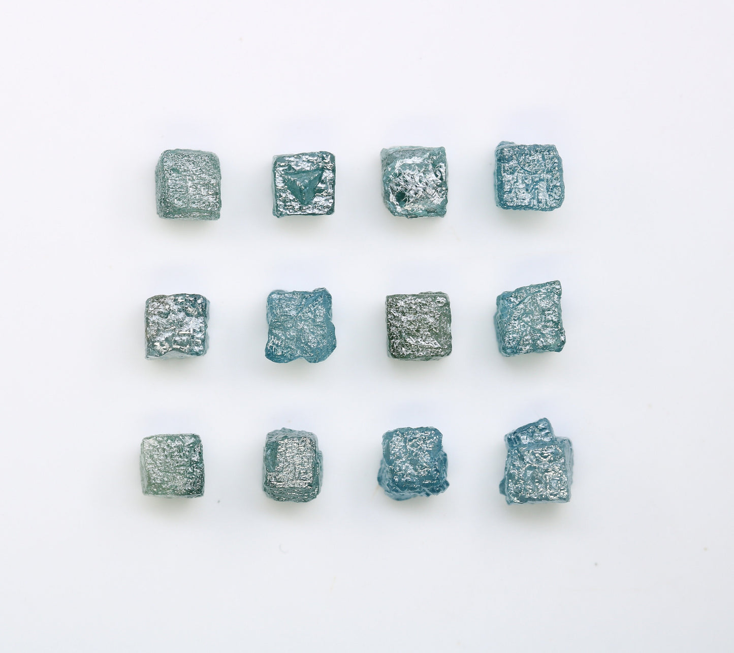 Raw Congo Blue Rough Diamond | Uncut Cube Shape Gemstone | Unique Blue Diamonds for Gold Jewelry | Ideal for Earrings & Bridal Rings