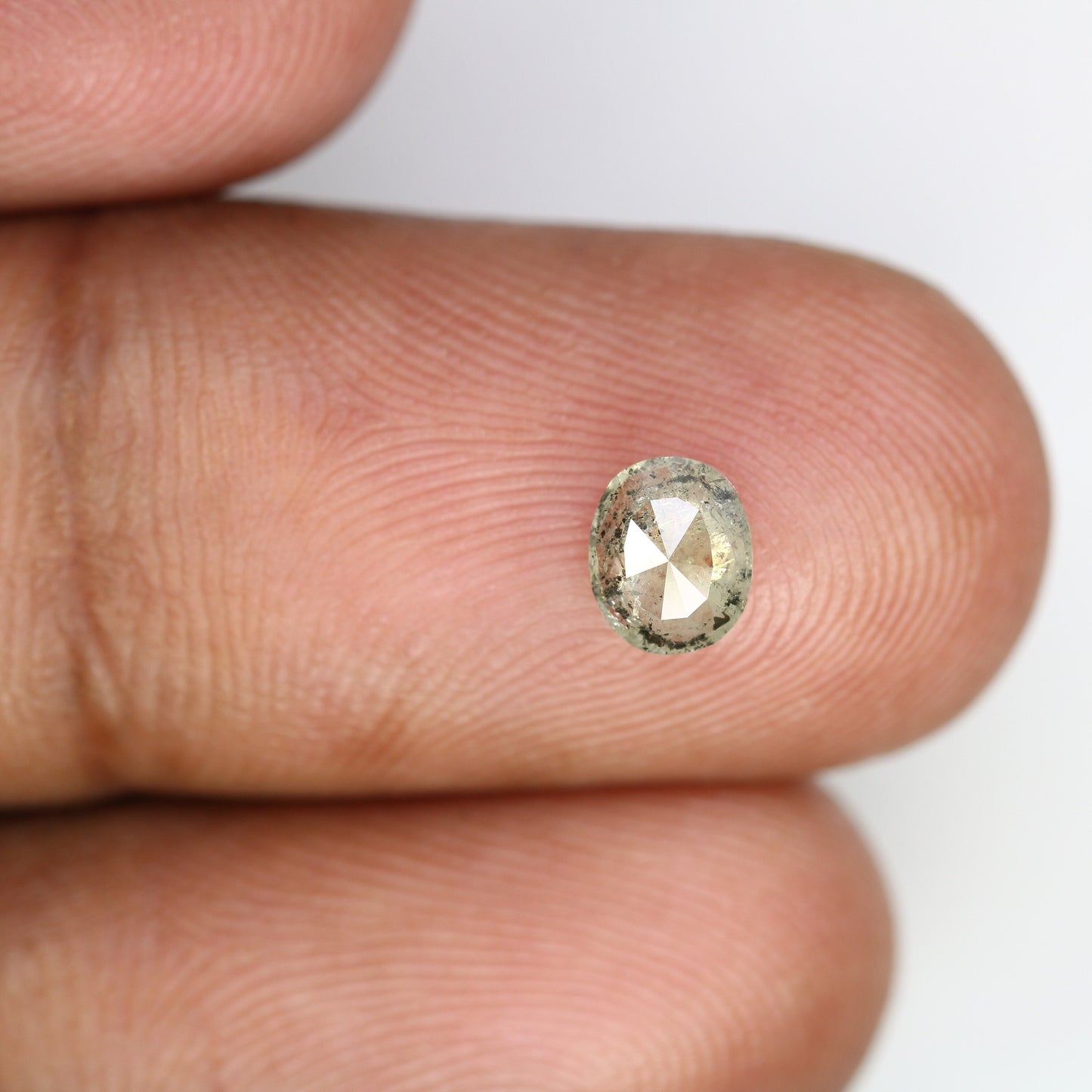 0.61 CT Elegant Salt and Pepper Oval Diamond | Perfect for Wedding Ring, Jewelry for Multiple Occasions, Gold Ring