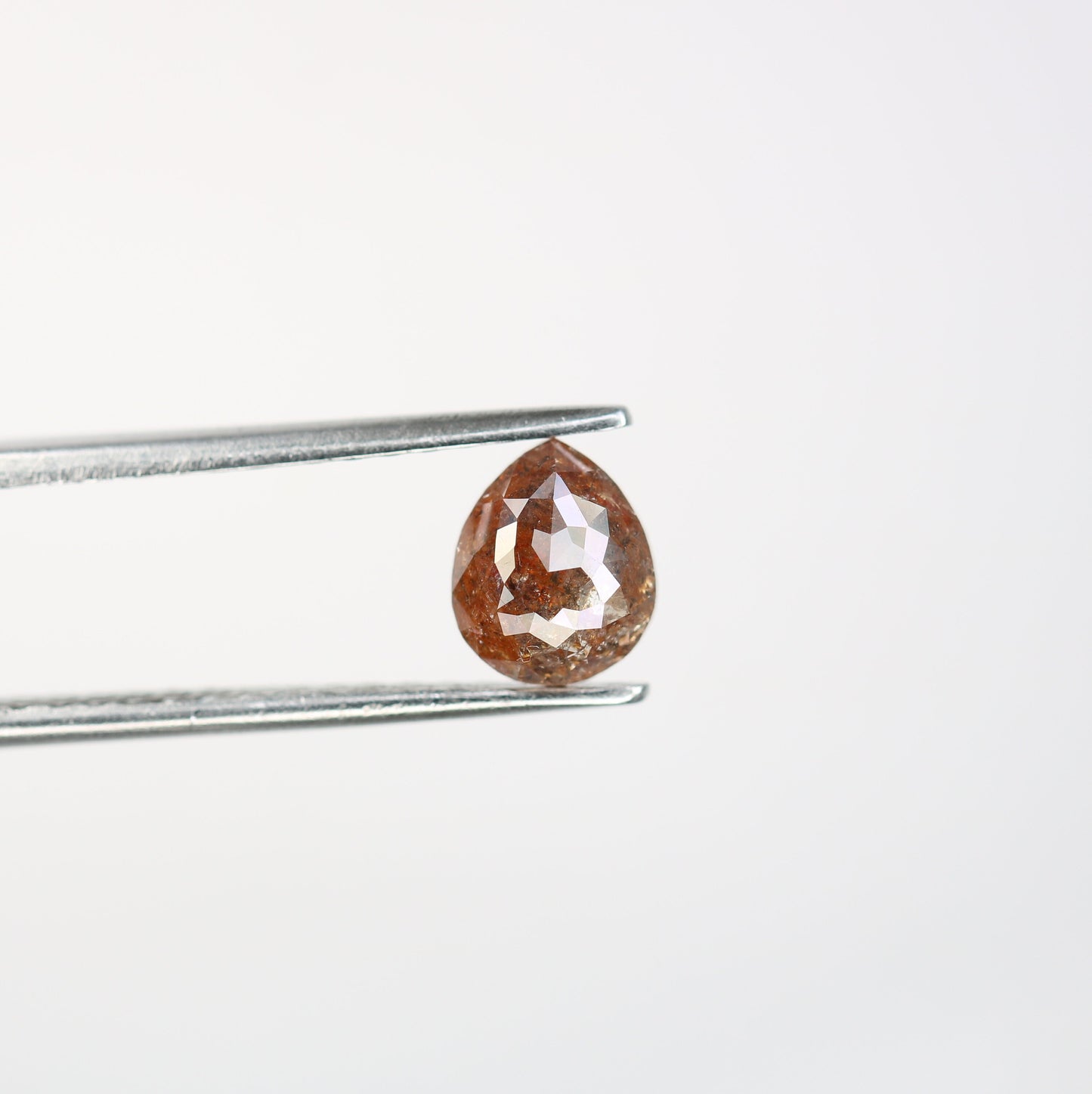 1.29 CT Red Pear Shape Rustic Diamond | Stunning Gem for Custom Engagement and Wedding Ring | Elegant Diamond Pendant | Perfect Gift for Her