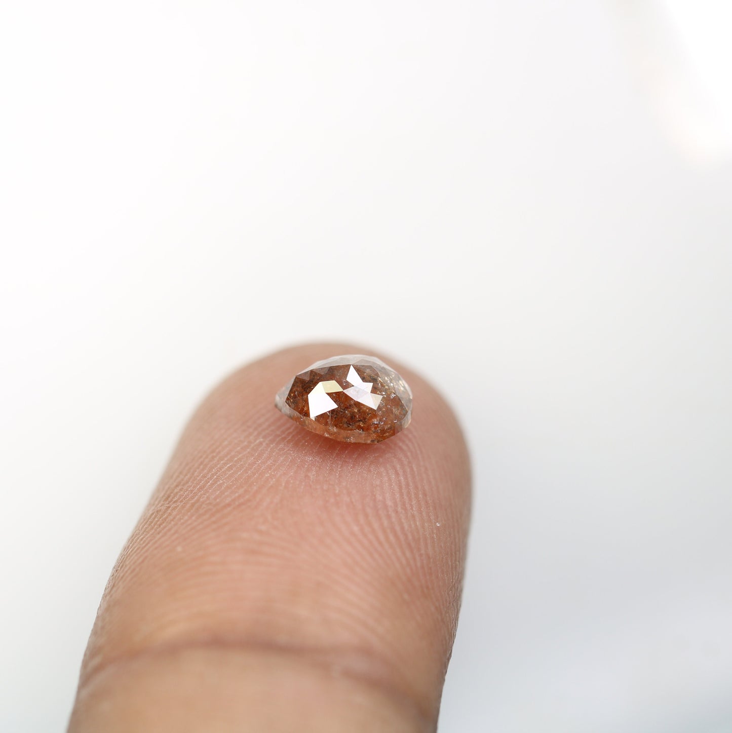 1.29 CT Red Pear Shape Rustic Diamond | Stunning Gem for Custom Engagement and Wedding Ring | Elegant Diamond Pendant | Perfect Gift for Her