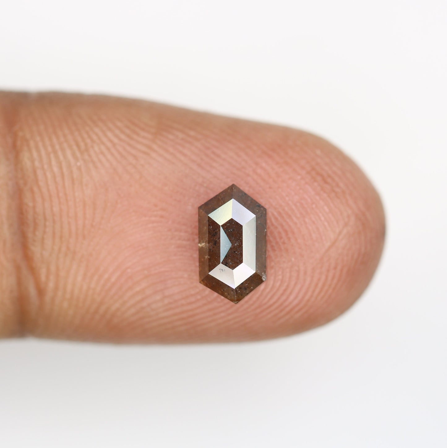 1.25 CT Natural Loose Hexagon - Salt and Pepper Hexagon For Rings - Rings Gifts For Wedding - Fancy Gift for Her - Handmade Diamond