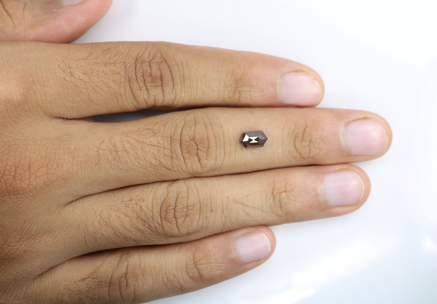 1.25 CT Natural Loose Hexagon - Salt and Pepper Hexagon For Rings - Rings Gifts For Wedding - Fancy Gift for Her - Handmade Diamond