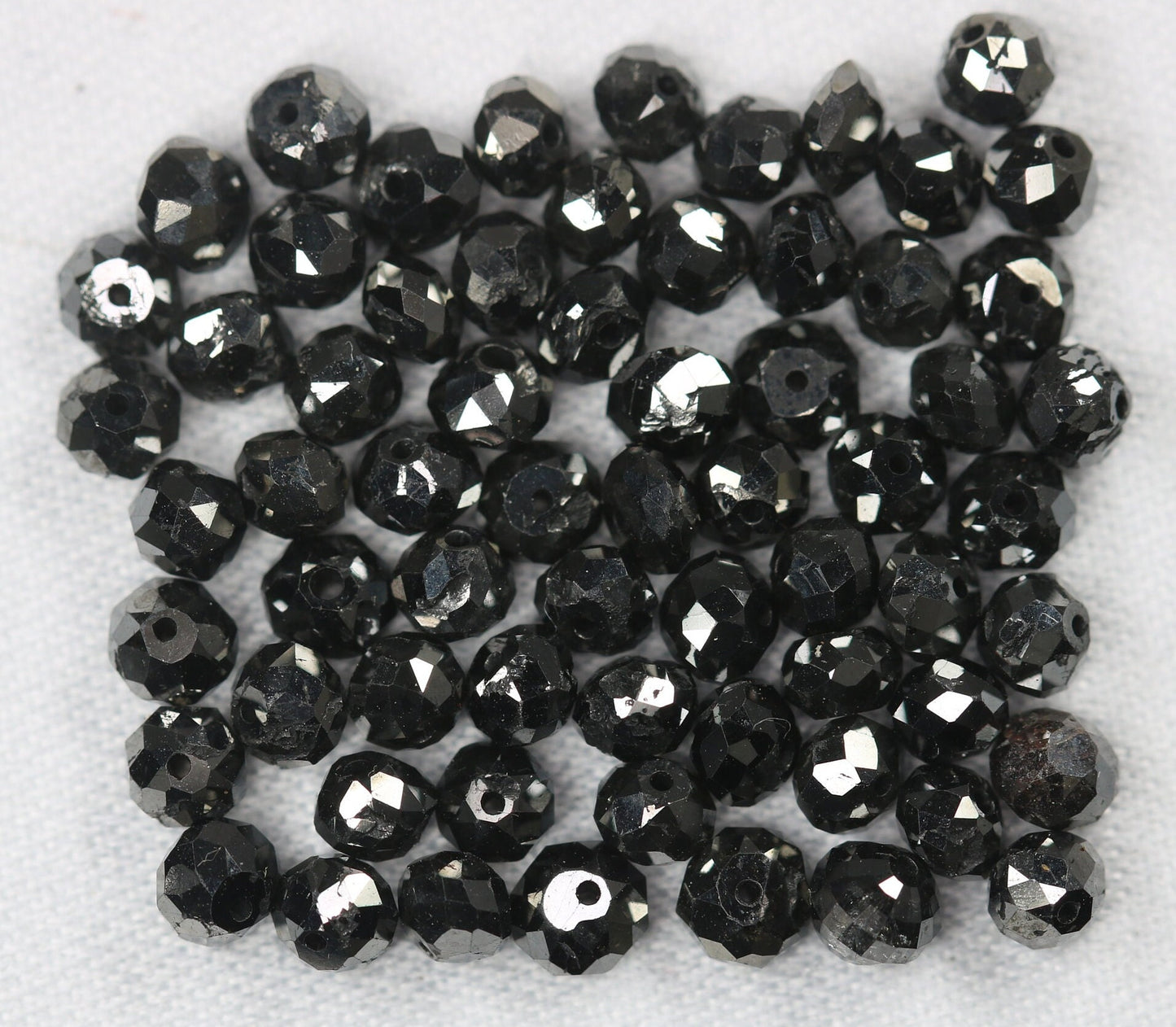 Natural Loose Round Black Diamonds โ Fancy Color, 1.50 to 3.10 MM, 20-Piece Bead Lot | Raw Black Diamonds for Elegant Custom Jewelry Designs