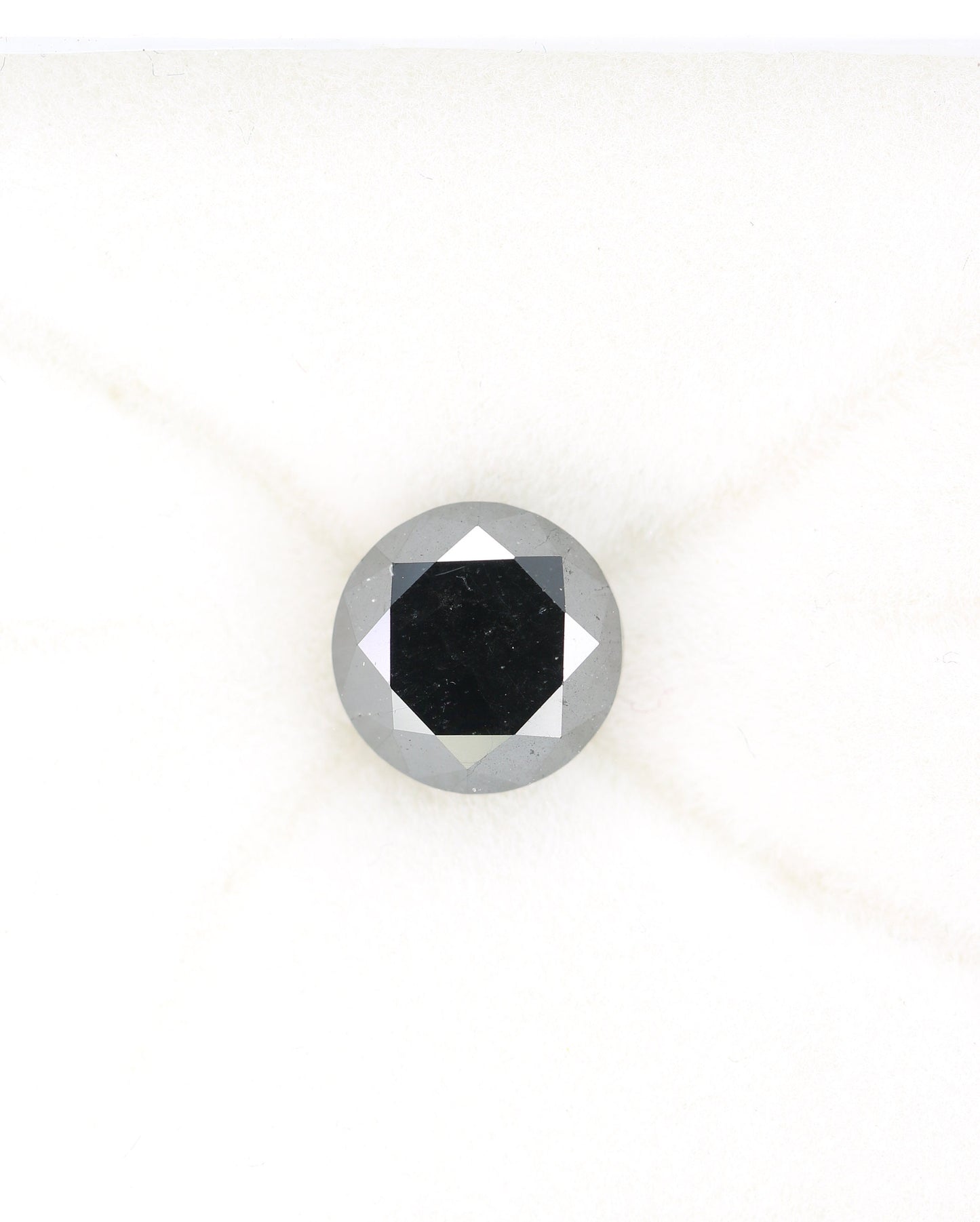2.72 CT Round Brilliant Cut Fancy Black Diamond | Perfect Anniversary Gift | Ideal for Her | High-Quality Loose Diamond
