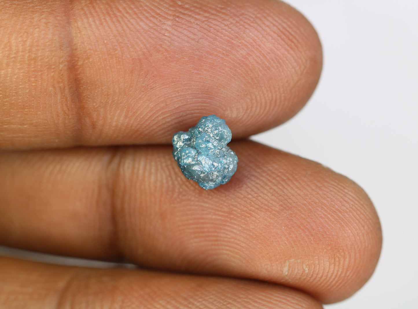 2.23 CT 8.10 MM Loose Fancy Blue Irregular Cut Rough Diamond, Unique Gemstone for Designer Pendants