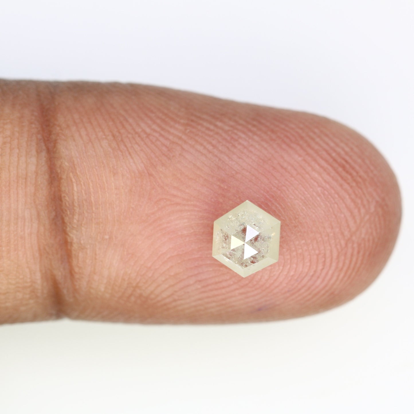 0.75 CT Natural Loose Hexagon - Salt and Pepper Hexagon For Rings - Rings Gifts For Wedding - Fancy Gift for Her - Handmade Diamond
