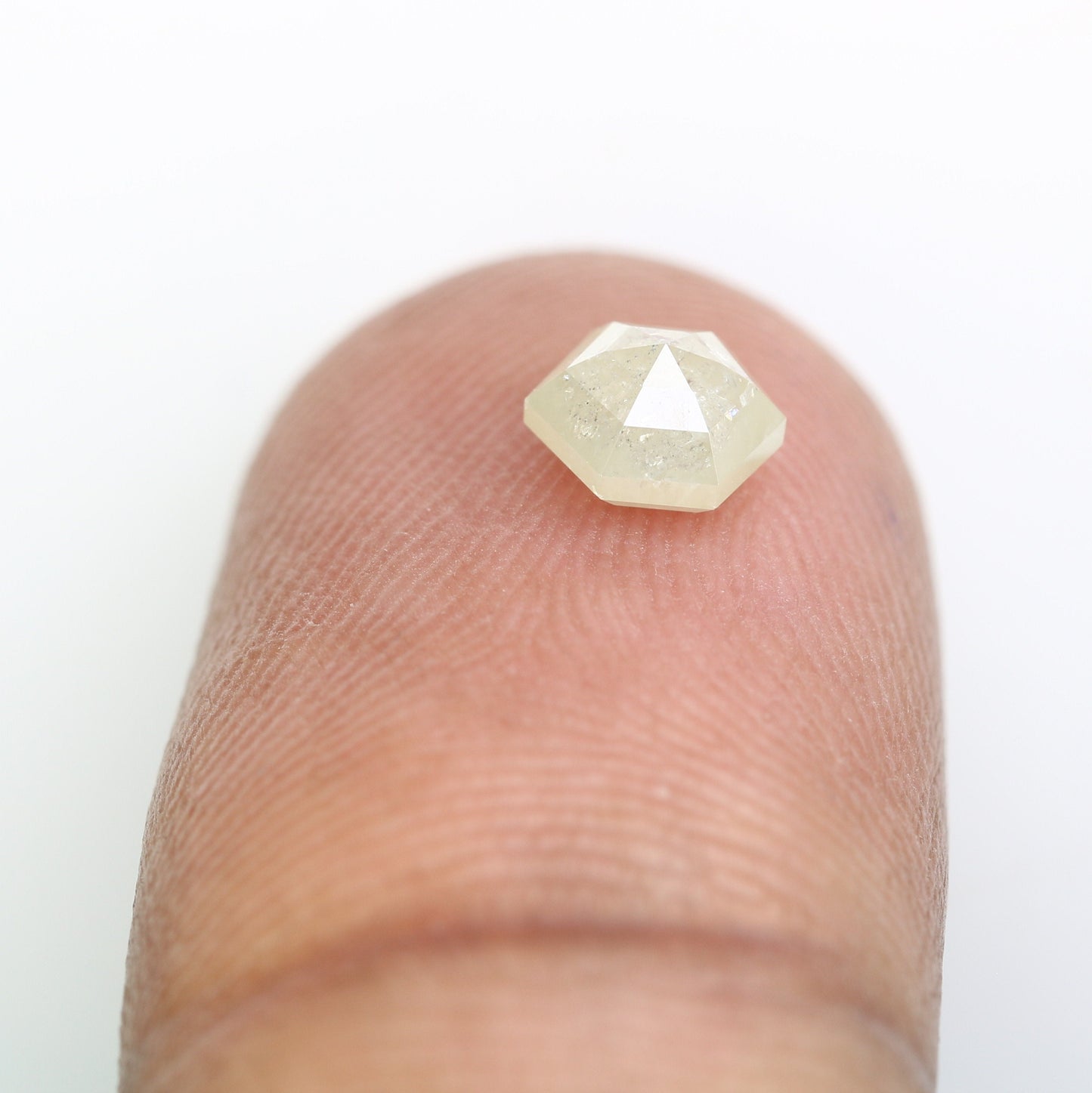 0.75 CT Natural Loose Hexagon - Salt and Pepper Hexagon For Rings - Rings Gifts For Wedding - Fancy Gift for Her - Handmade Diamond