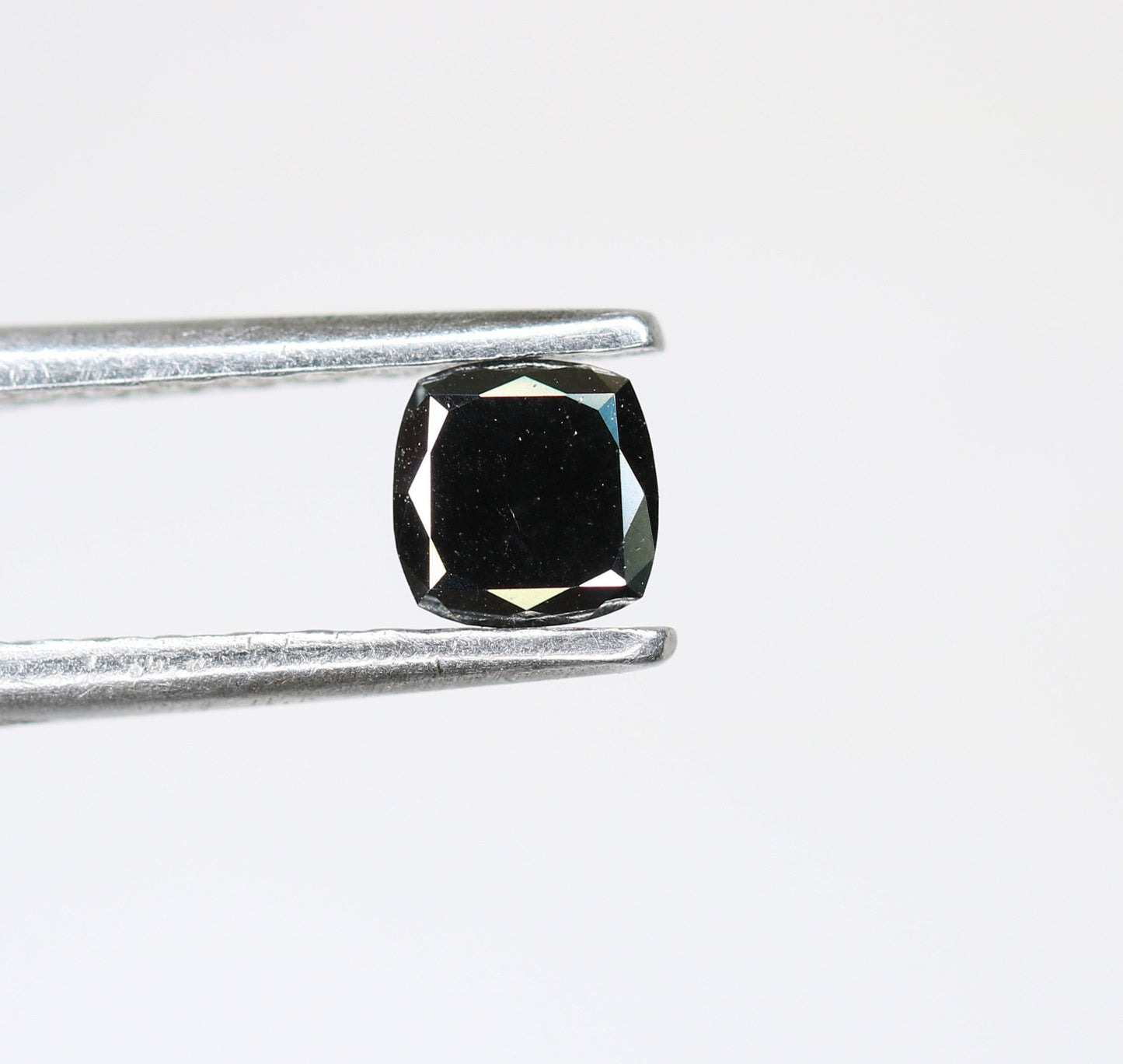 0.29 CT Rustic Black Cushion Cut Diamond | Unique Wedding or Special Occasion Gift, Proposal Ring for Her, Gold Ring
