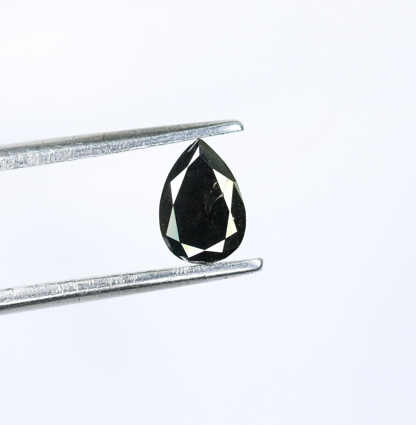 0.29 CT Loose Pear Salt and Pepper Black Diamond | Ideal Gem for Custom Engagement Ring Unique Black Diamond Perfect Christmas Gift for Her