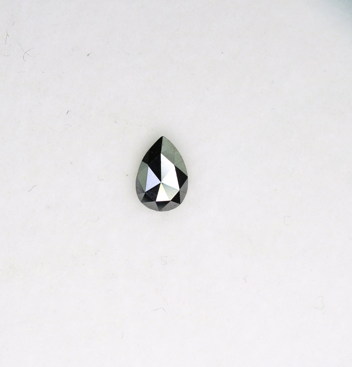 0.29 CT Loose Pear Salt and Pepper Black Diamond | Ideal Gem for Custom Engagement Ring Unique Black Diamond Perfect Christmas Gift for Her