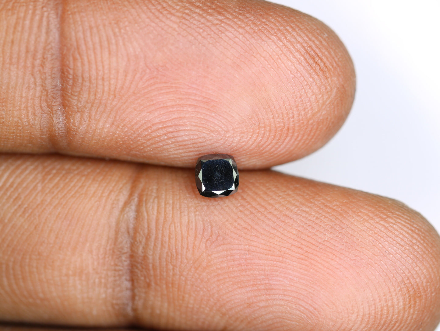0.29 CT Rustic Black Cushion Cut Diamond | Unique Wedding or Special Occasion Gift, Proposal Ring for Her, Gold Ring