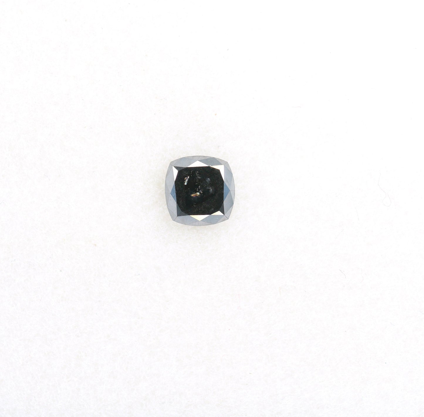 0.29 CT Rustic Black Cushion Cut Diamond | Unique Wedding or Special Occasion Gift | Proposal Ring for Her | Gold Ring Diamond
