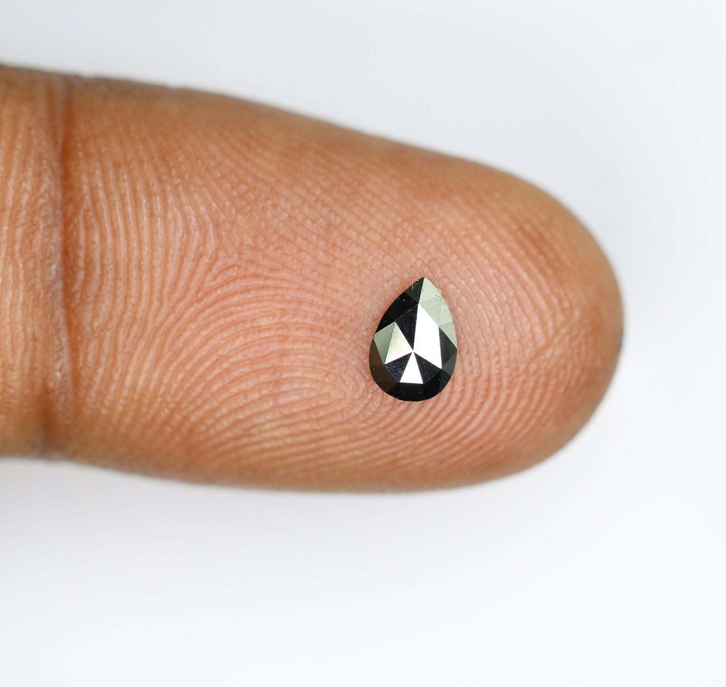 0.29 CT Loose Pear Salt and Pepper Black Diamond | Ideal Gem for Custom Engagement Ring Unique Black Diamond Perfect Christmas Gift for Her